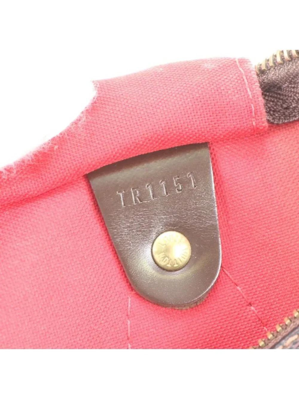 Louis Vuitton Damier Speedy 30 Leather Tote Bag Shoulder